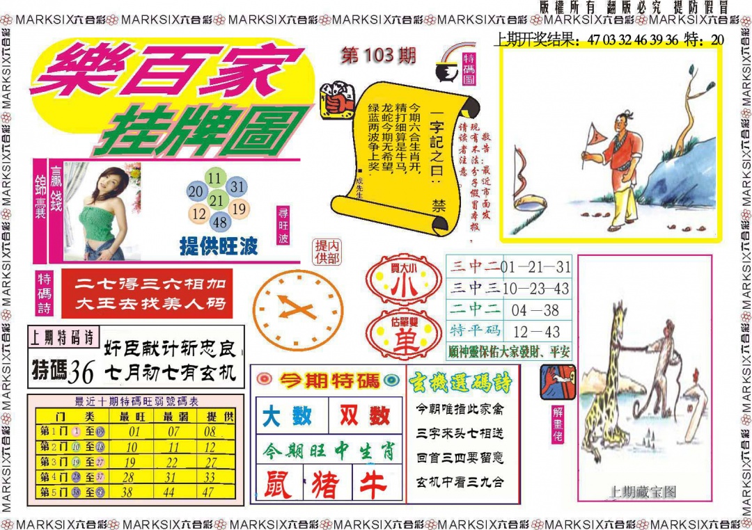 103期乐百家挂牌图[图]